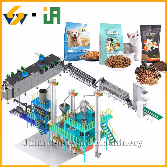 Haustier-Hundefutter-Produktionslinienausrüstung Fischfutter-Herstellungs-Extruder-Maschine
