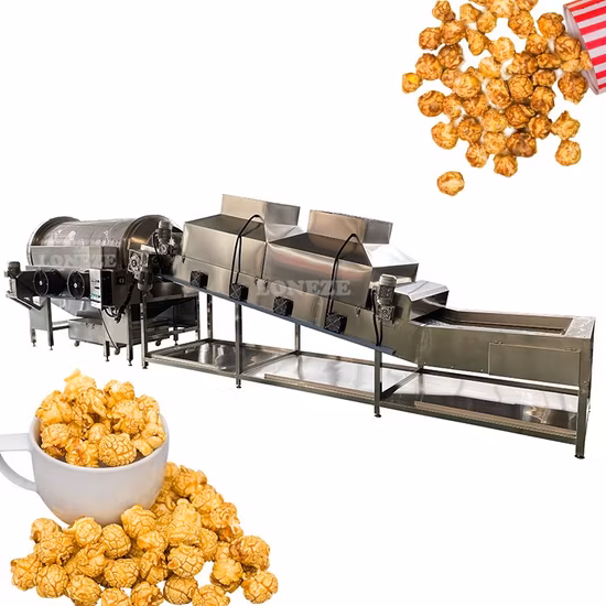 Aromatisierte Popcornmaschine Popcorn-Produktionslinie automatisch